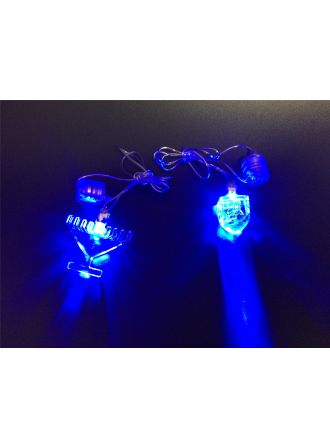 Assorted LED Light Up Dreidel and Menorah Necklace or Decoration