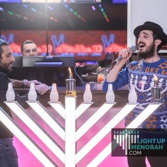 4 ft Electric LED Light Up Outdoor Hanukkah Menorah™